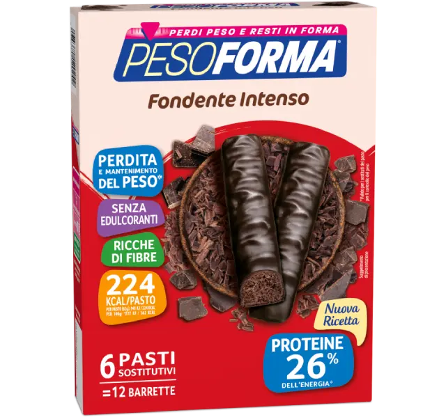 Barrette cioccolato fondente intenso - Pesoforma