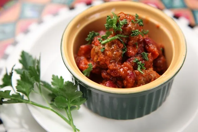 Chili con carne, preparato