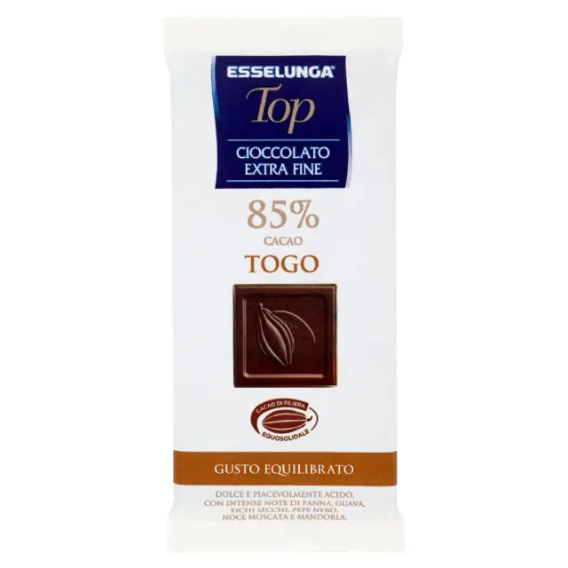 cioccolato extra fine 85% cacao - Togo Esselunga