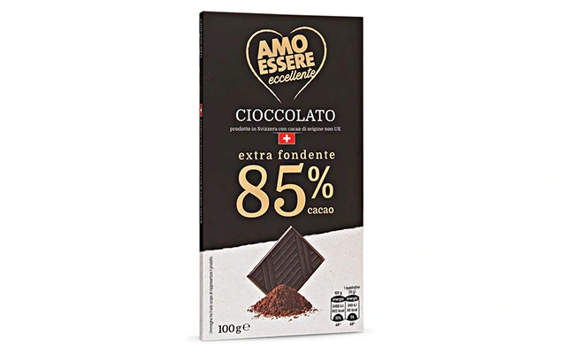 Cioccolato svizzero extra fondente 85% - Amo Essere