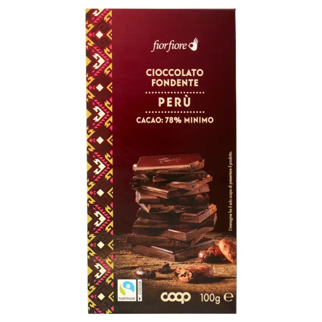 Cioccolato fondente 78% perù Fior Fiore Coop