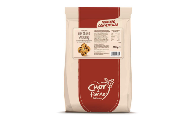 Cuor di forno Galbusera frollini con grano saraceno e gocce di cioccolato fondente