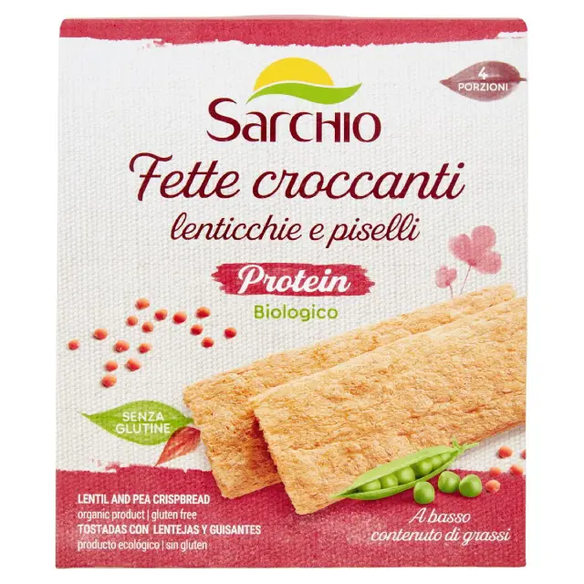 Fette croccanti lenticchie e piselli - Sarchio