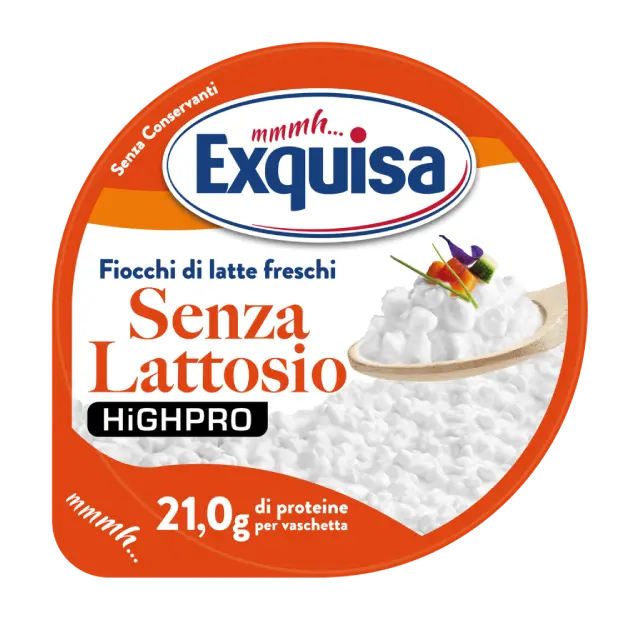 Fiocchi di latte senza lattosio highpro - Exquisa