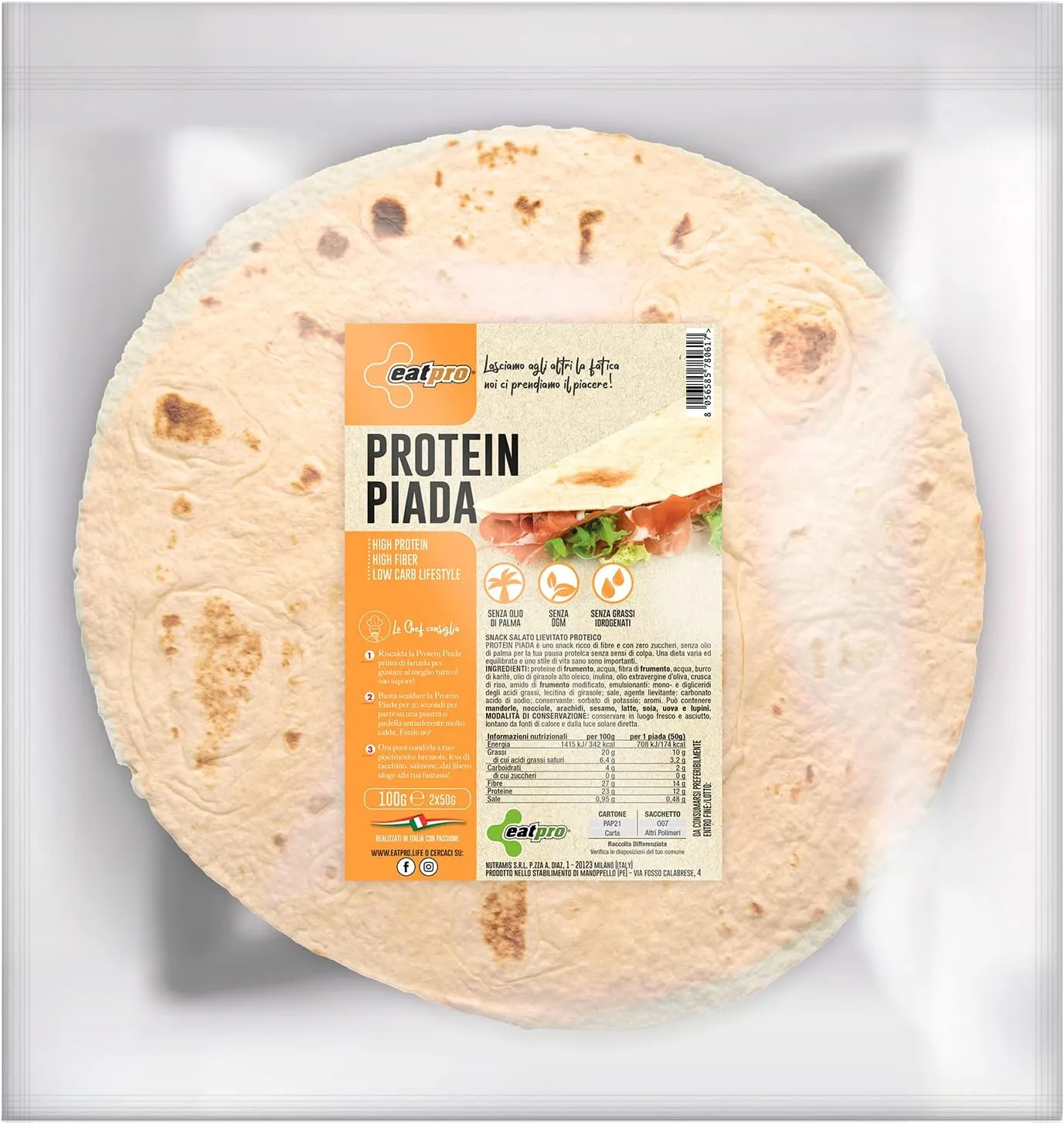 Piadina proteica keto low carb EatPro