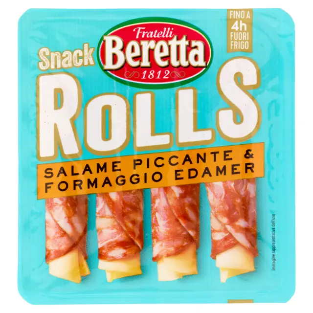 Fratelli Beretta Snack Rolls Salame Piccante & Formaggio Edamer