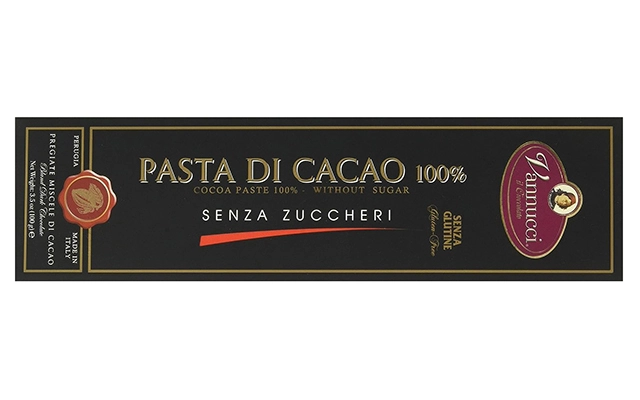 Tavoletta 100% Pasta di Cacao VANNUCCI