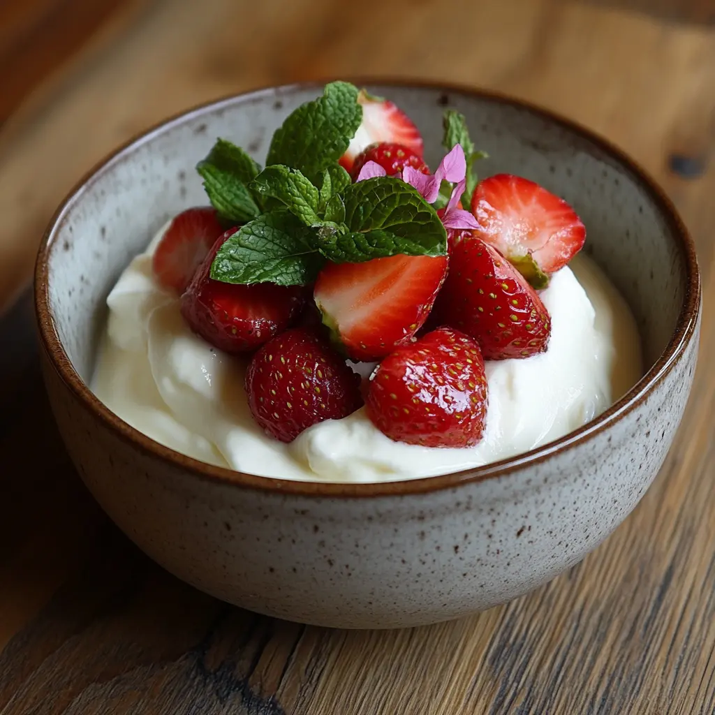 Crema al Mascarpone con Fragole Fresche