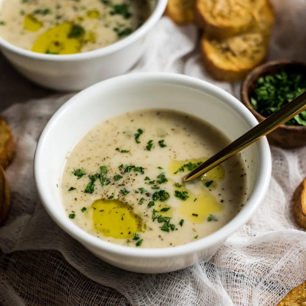 Zuppa di Pollo all'Aglio