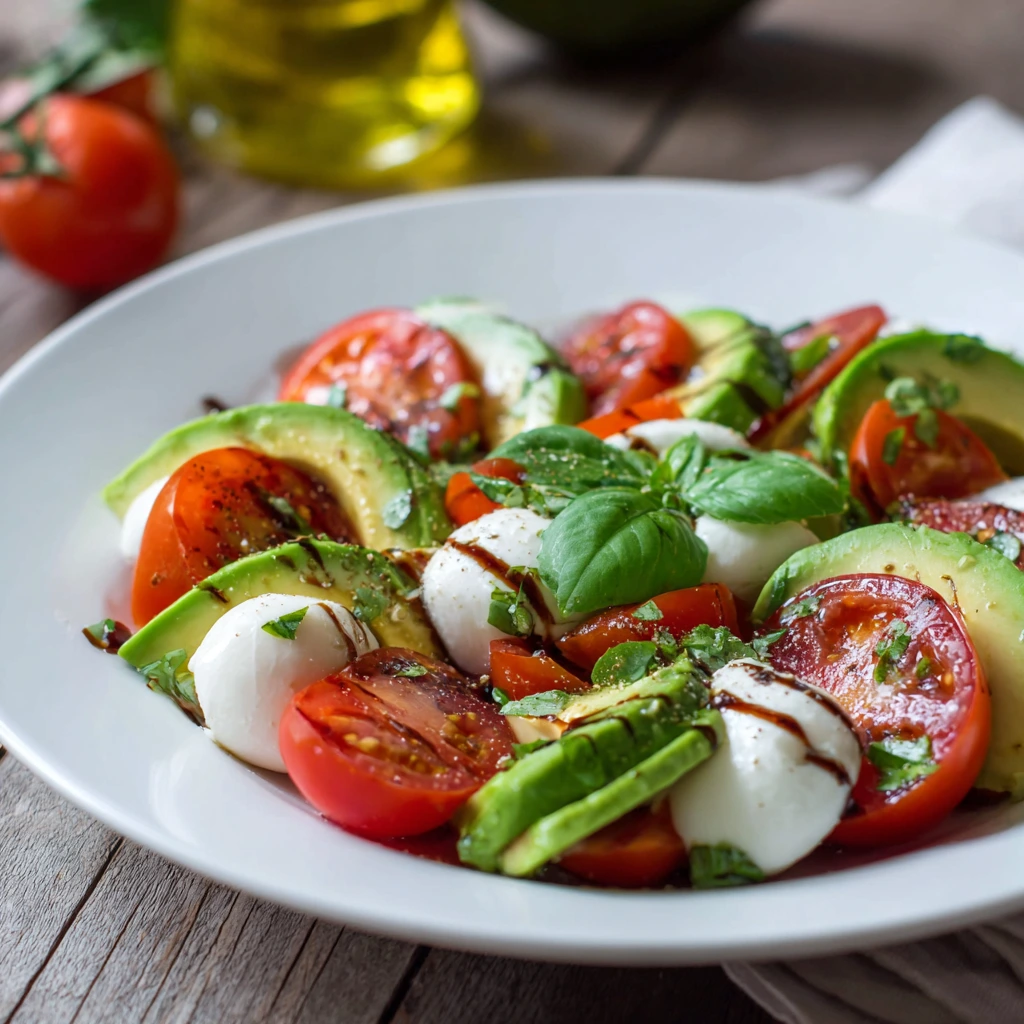 Insalata Caprese Semplice con Avocado