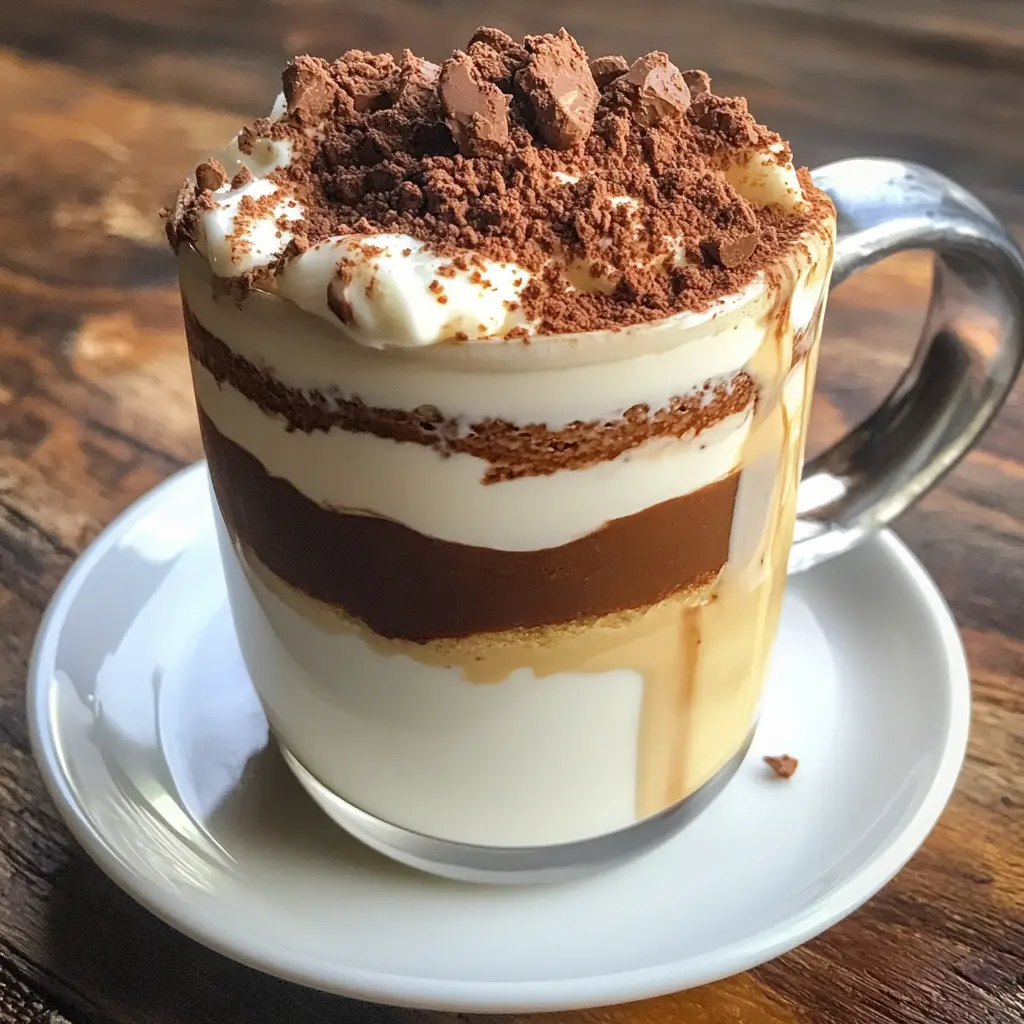 Mini Torte al Cucchiaio al Cacao con Strati di Yogurt Greco