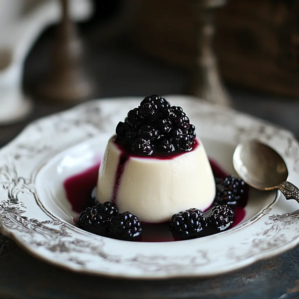 Panna Cotta alla Vaniglia con Frutti Rossi