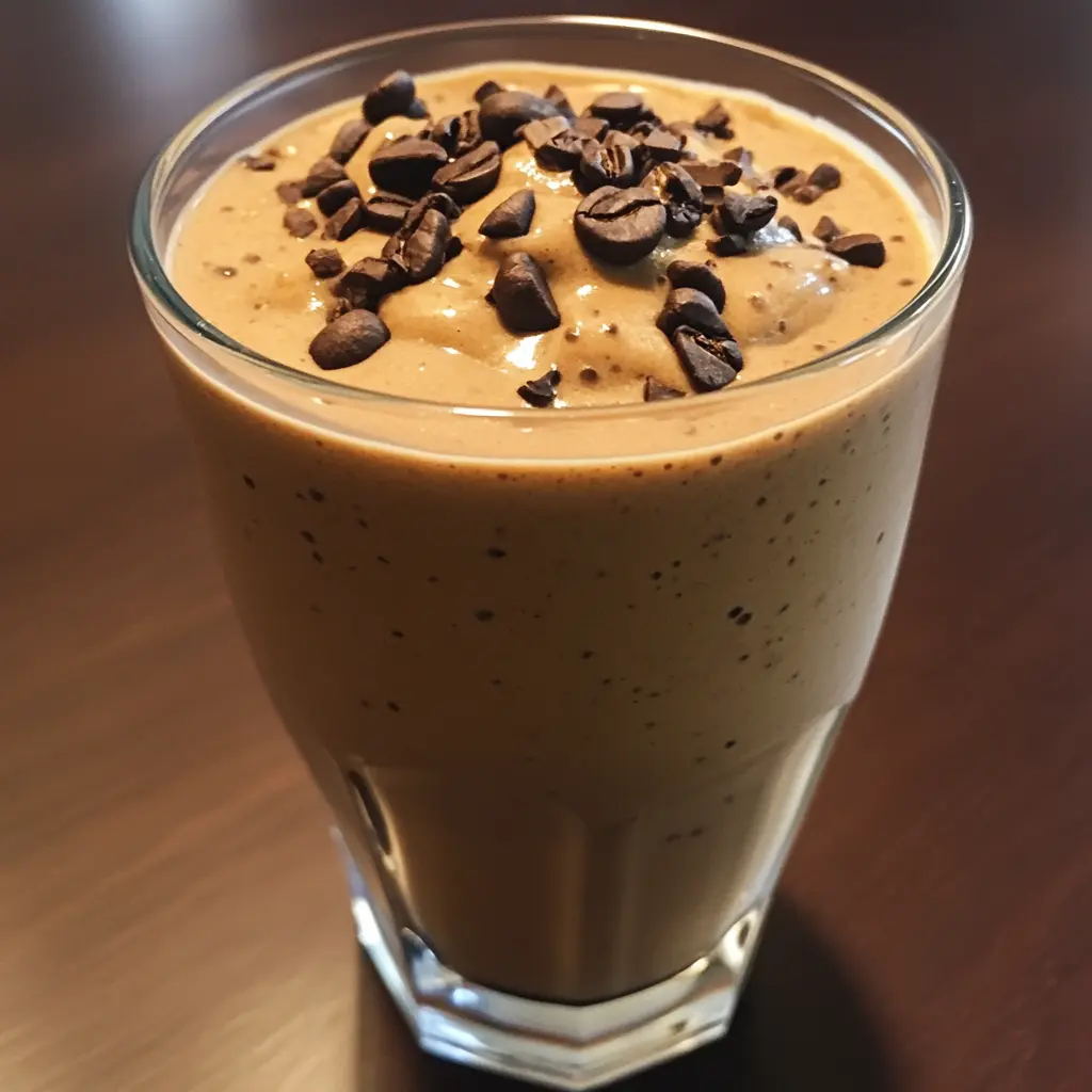 Smoothie al caffè con burro di mandorle