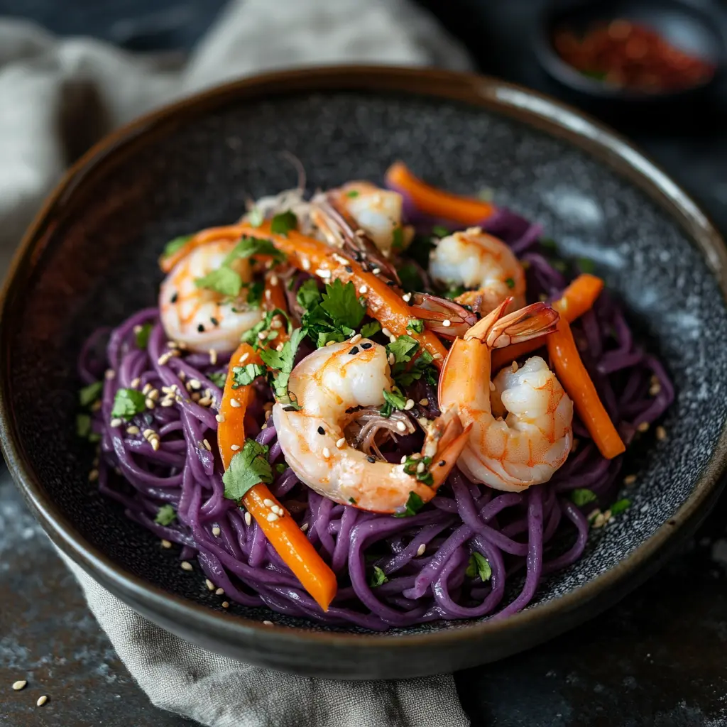 Spaghetti di konjac con salsa di soia