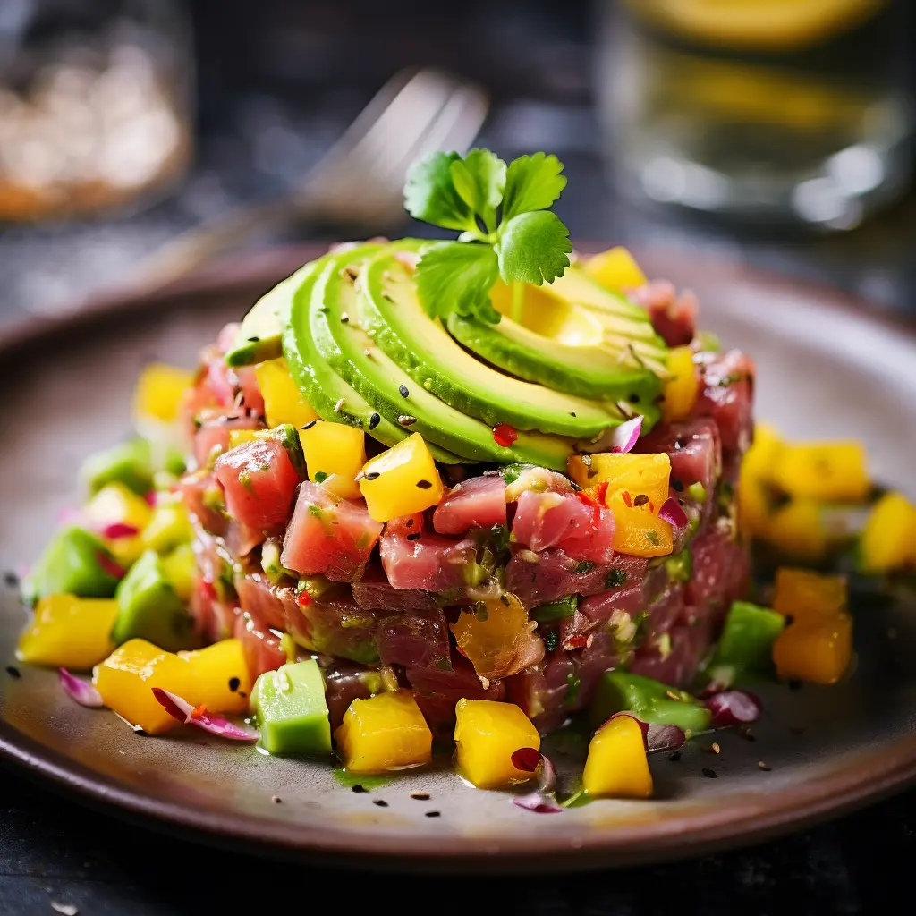 Tartare di Tonno con Avocado e Mango