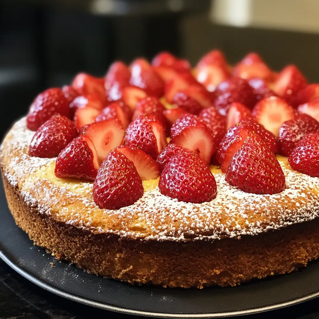 Torta di Ricotta alle Fragole