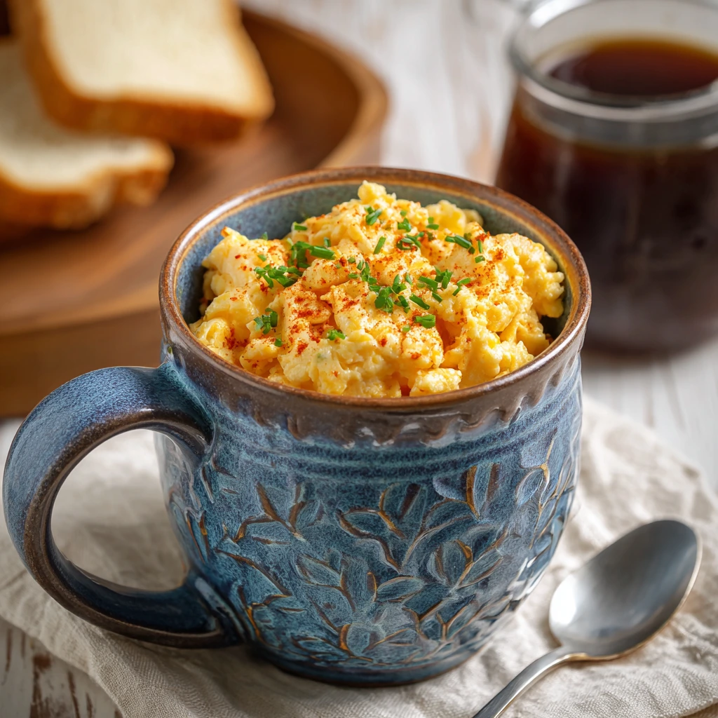 Uova squisite in tazza