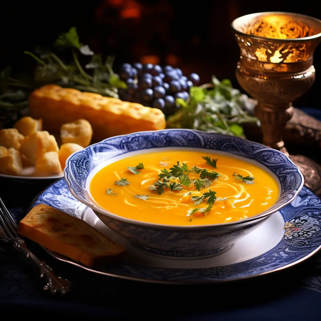 Vellutata di Zucca Mantovana con Panna Acida e Spezie